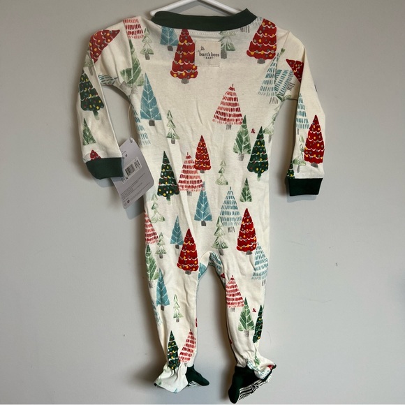 Burt’s Bees Christmas Tree Footed Sleeper - Picture 2 of 2